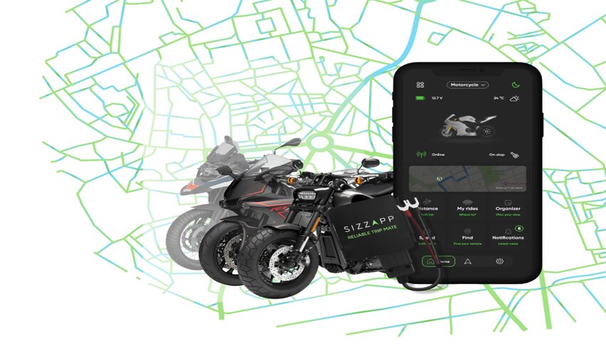 Sizzapp: Revolution Motorcycle Security with GPS Trackers